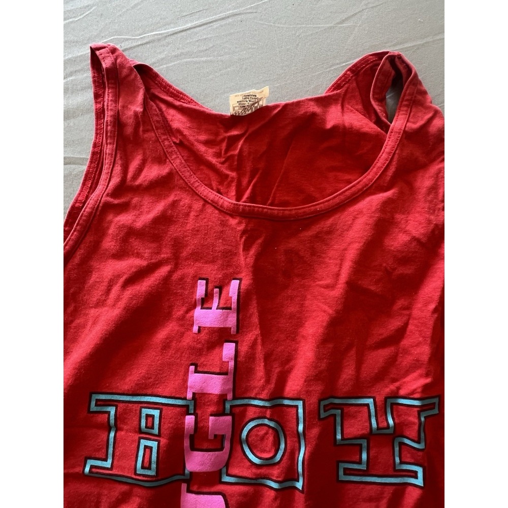 Vintage Bugle Boy‎ Kids Tank Top Made in USA Surf Retro Size Large Red - Picture 4 of 8